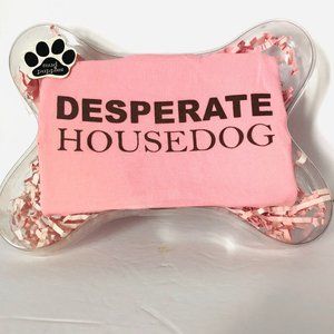 Mud Puppies Pink Desperate Housedog Spandex Tee Size Small 8 to 14 Pounds